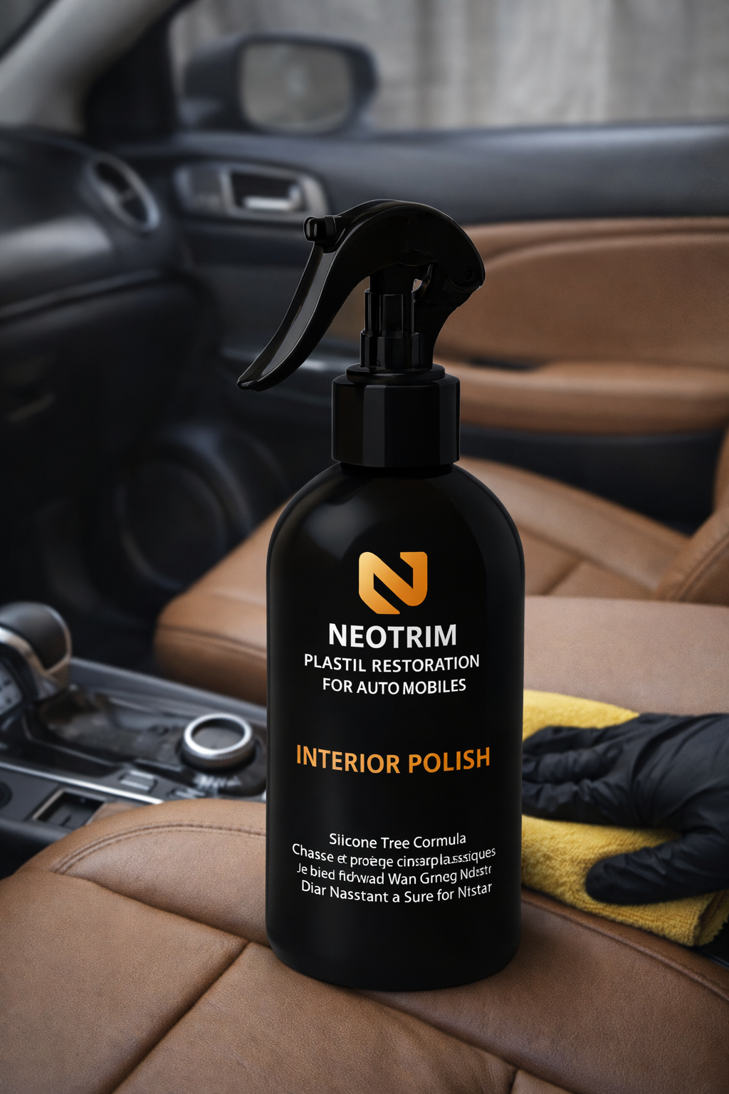 ملمّع الداخلية للجلد والبلاستيك — نيوترم 200 مل